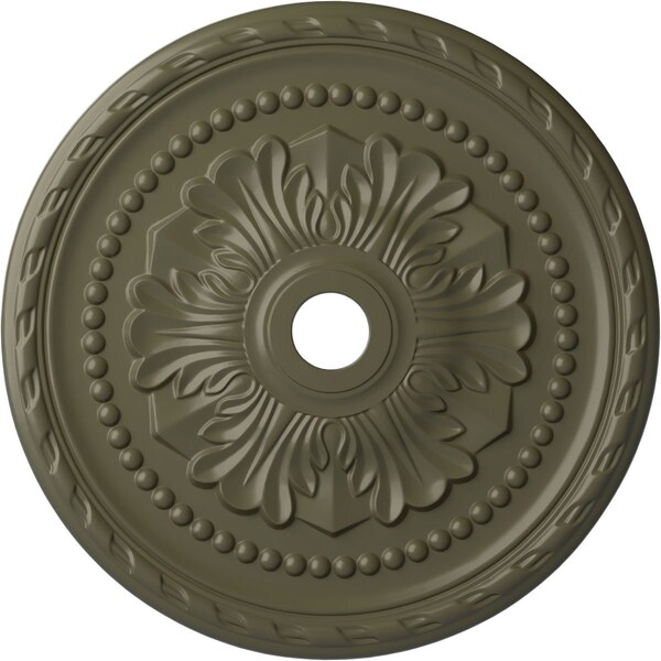 Ekena Millwork Palmetto Ceiling Medallion (Canopies up to 7 5/8"), 31 1/2"OD x 3 5/8"ID x 1 3/4"P, Painted Turtle CM31PMPTF - main